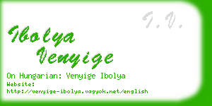 ibolya venyige business card